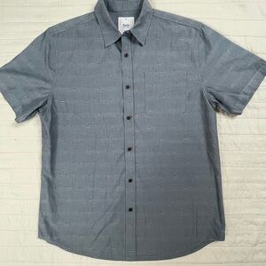 Katin Light Blue Button Down Shirt 100% Cotton Mens Medium (fits large)